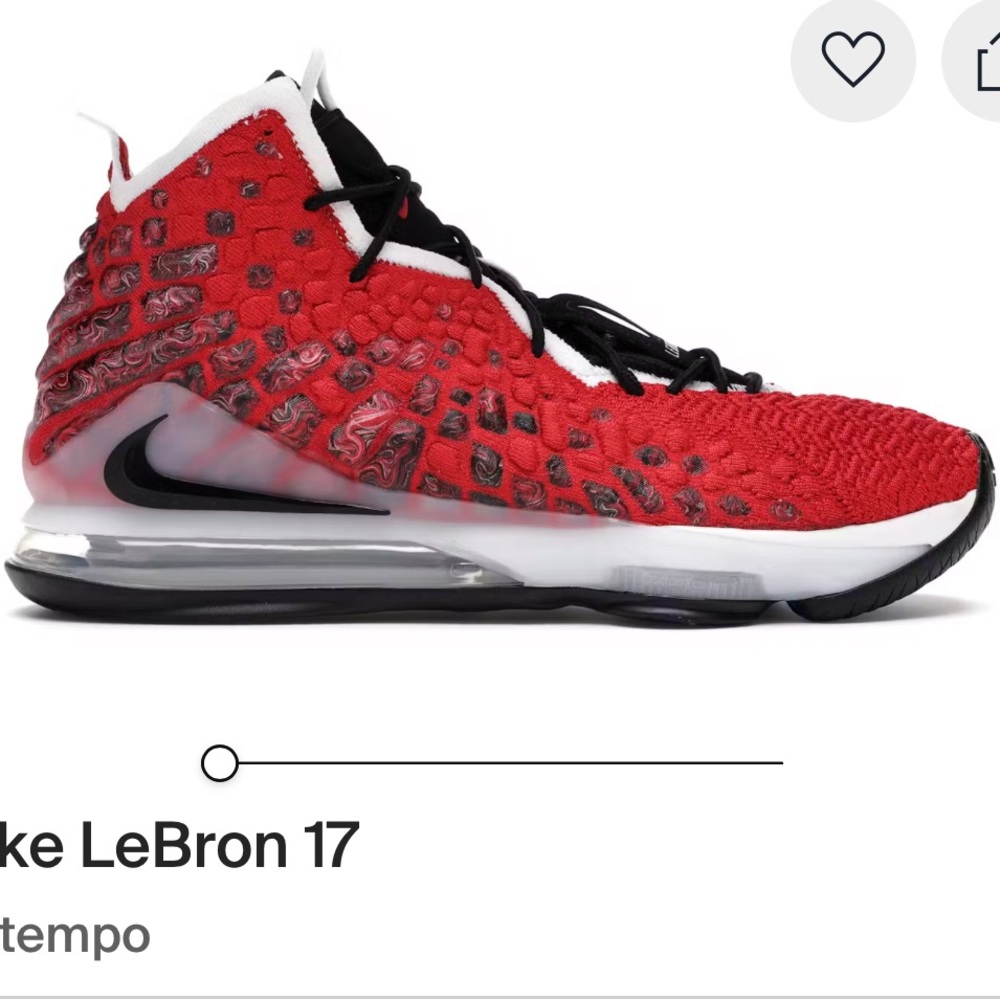 Nike LeBron 17’s- Red and Black Sneakers